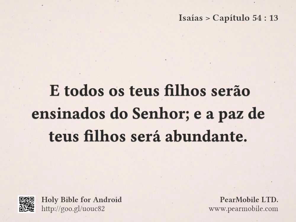 Isaías, Capítulo 54:13